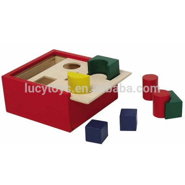 Wooden Shape Sorting Block Box With High Quality And Low Price